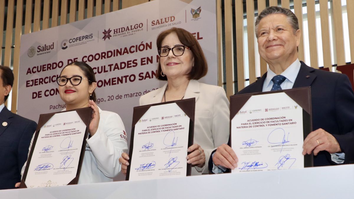 Hidalgo fortalece la regulación sanitaria con nuevo convenio con Cofepris