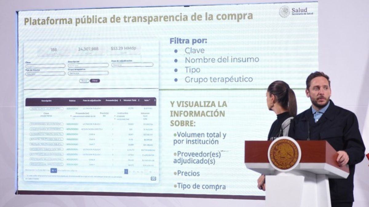 México lanza plataforma para transparentar la compra consolidada de medicamentos