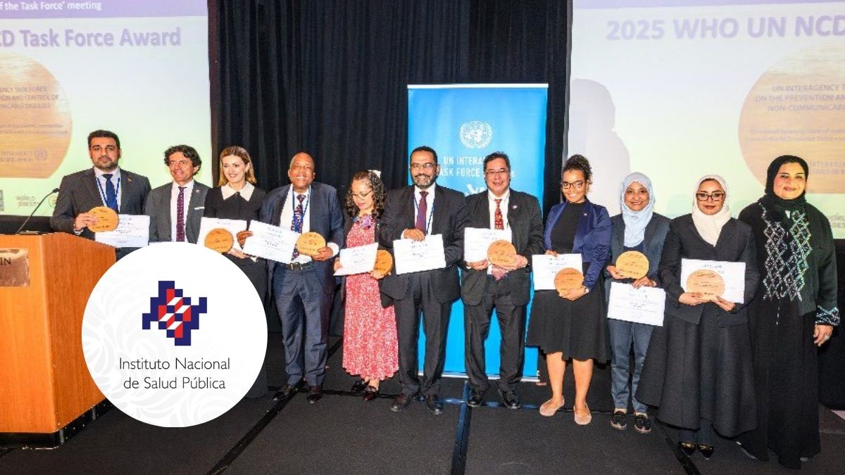 ONU otorga al INSP el Premio 2025 por sus aportes contra la obesidad y las enfermedades no transmisibles