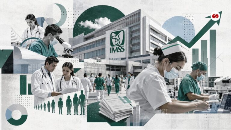 IMSS aumentó 9,6% su fuerza laboral en 2025 extinto IMSS-Bienestar y áreas médicas explican la expansión