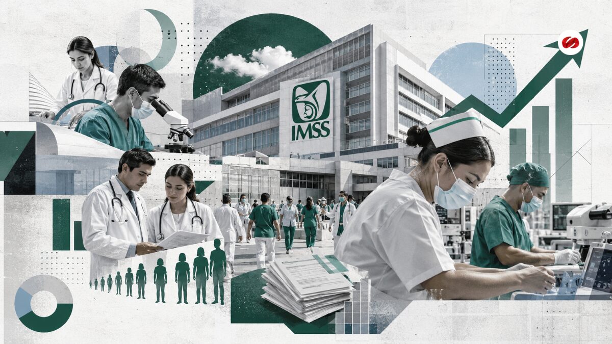 IMSS aumentó 9,6% su fuerza laboral en 2025 extinto IMSS-Bienestar y áreas médicas explican la expansión