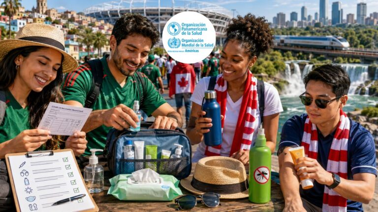 OPS emite recomendaciones de salud para viajeros y asistentes a la Copa Mundial de la FIFA 2026