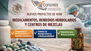 COFEPRIS impulsa mejora regulatoria con proyectos de NOM para medicamentos, remedios herbolarios y centros de mezclas
