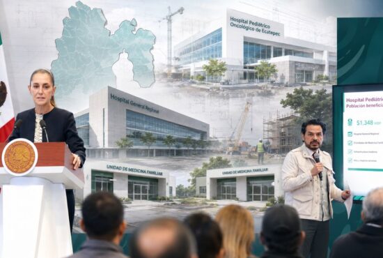 México invertirá 5 mil 678 mdp en 14 obras de salud en el oriente del Estado de México, incluidos hospitales, UMF y centros de atención.